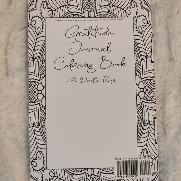 Gratitude Journal Coloring Book with Doodle Pages by Barbara Shirk - Picture 2 of 10